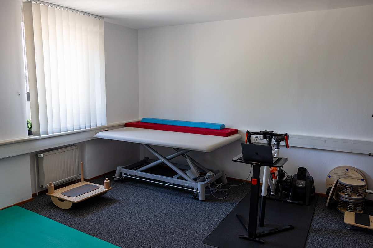 Ruhiger Bereich für physiotherapeutische Behandlungen